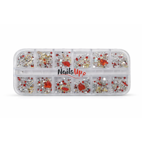 Decor Unghii NailsUp Mix Set Nail Art Red