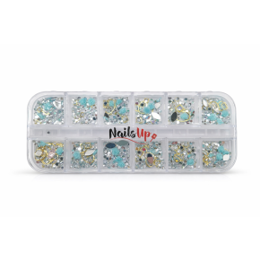 Decor Unghii NailsUp Mix Set Nail Art Blue