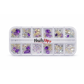 Decor Unghii NailsUp Mix Set Nail Art Purple
