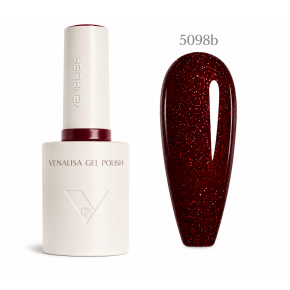 Oja Semipermanentă Venalisa 5098B Vișiniu Glitter