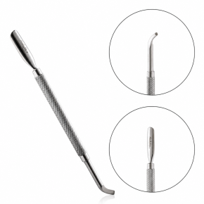 Instrument Profesional NAILSUP MC707 cu Două Capete din Inox, 14 cm pentru Manichiură și Pedichiură