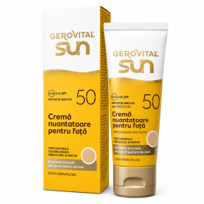 GEROVITAL SUN-CREMA NUANTATOARE PENTRU FATA SPF50 50ml