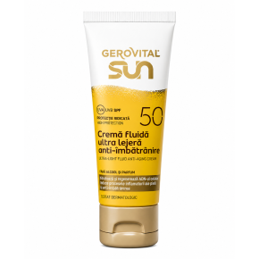 GEROVITAL SUN-CREMA FLUIDA ULTRA LEJERA ANTIIMBATRANIRE SPF50 50ml