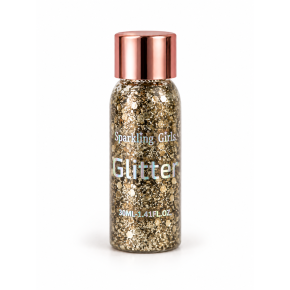 Sclipici pentru par si corp, Cosmetic Body Glitter Champagne 30ml