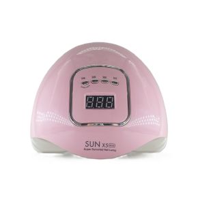Lampă UV/LED Profesională Sun X5 Max Roz 120W pentru Ojă Semipermanentă, Gel UV și Nail Art