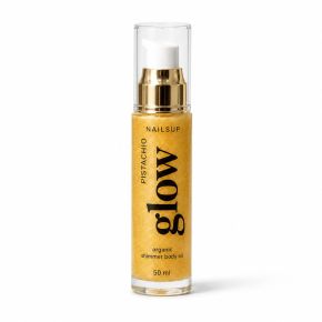 Ulei de Corp NAILSUP Shimmer Body Oil Pistachio Glow 50ml pentru Hidratare și Glow