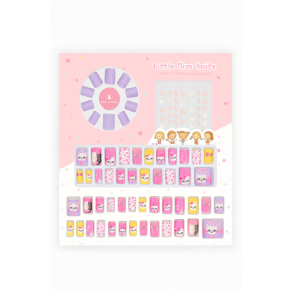 Set 48 Unghii Copii False Press On Kitty Edition HK004