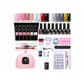 Kit Manichiură Unghii Ojă Semipermanentă Si Polygel ZH37