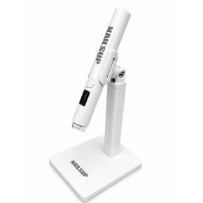 Lampa polygel cu suport detasabil si afisaj - alb 