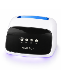 Lampă UV/LED 288W Unghii Profesională NAILSUP – Reîncărcabilă, 66 LED-uri, Compatibilă cu Toate Materialele Tehnice, Alb cu Accent Albastru