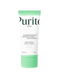 PURITO – Loțiune de zi cu protecție solară SPF 50+ pentru față Wonder Releaf cu Centella – 60 ml