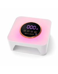 Lampă UV/LED Unghii NAILSUP Rainbow Pastel – RGB Ambientale, 36 LED, Wireless, Reîncărcabilă, Profesională