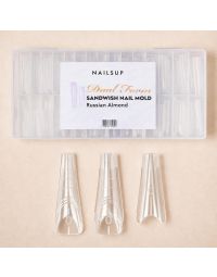 Tipsuri Reutilizabile NAILSUP Sandwich Nail Mold Russian Almond