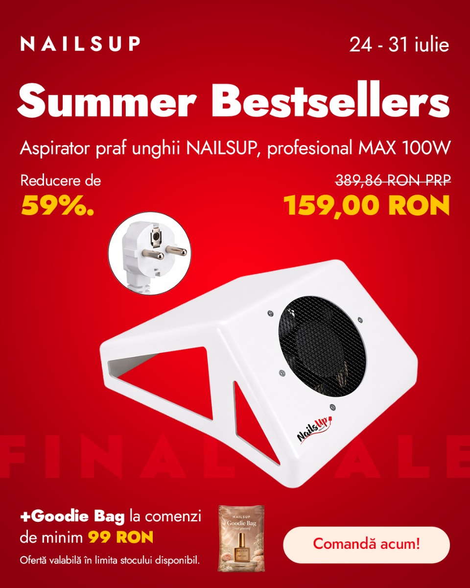 Aspirator praf unghii NAILSUP profesional MAX 100W la reducere, preț 159 RON