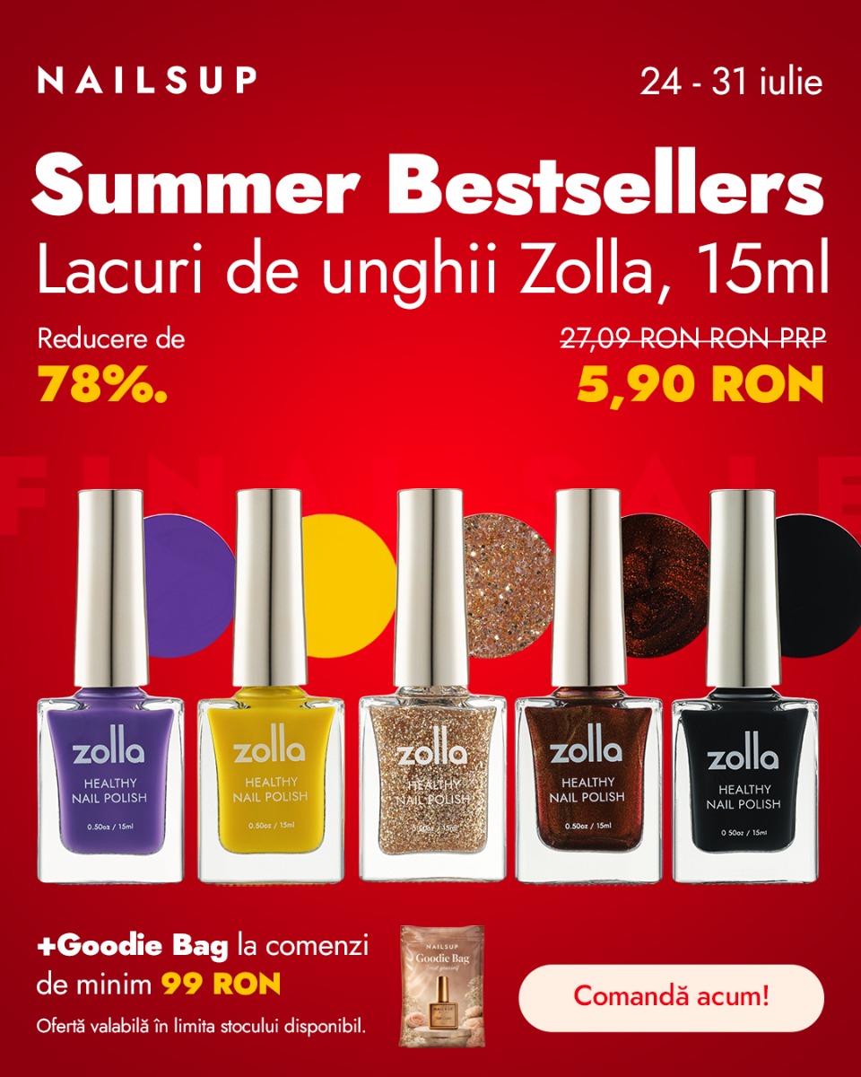 Lacuri de unghii Zolla 15ml Summer Bestsellers NAILSUP, reducere 78%, preț 5,90 RON